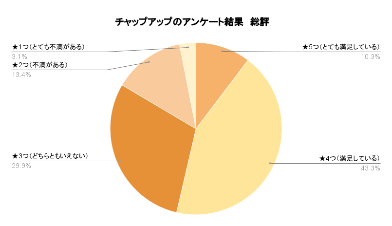 チャップアップのアンケート結果